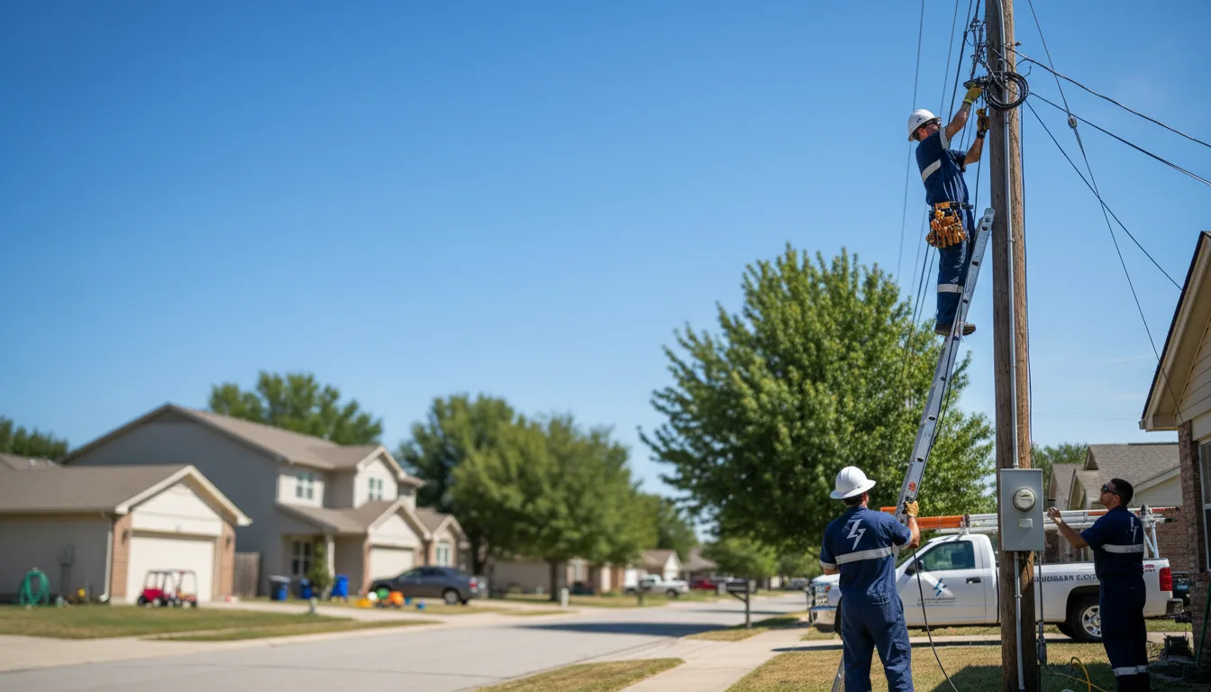 Residential electrician providing installation services in Kingston, GA